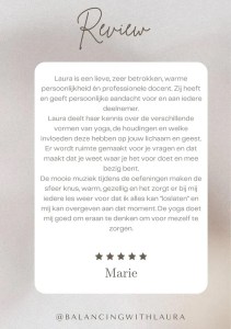Review Yogalessen